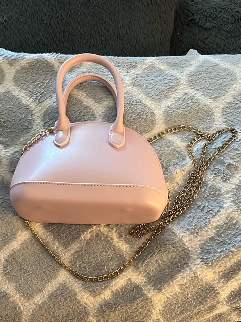 Blush Mini Chain-Handle Crossbody Bag
